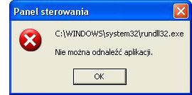 rundll32.exe fix naprawa